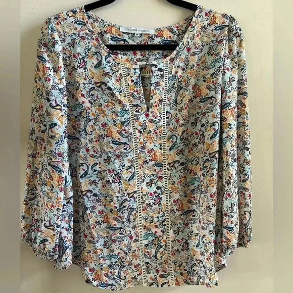Collective Concepts multicolor paisley blouse - Picture 1 of 5